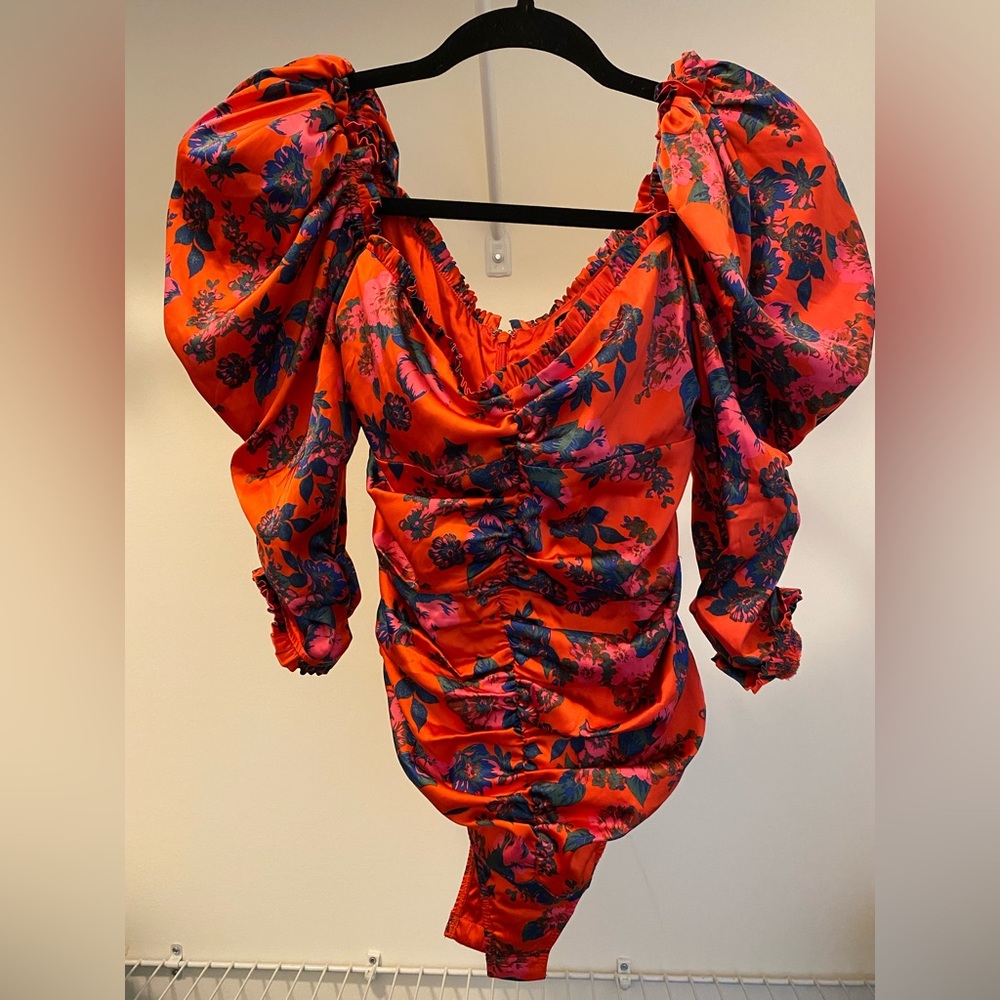 For Love And Lemons Floral Bodysuit